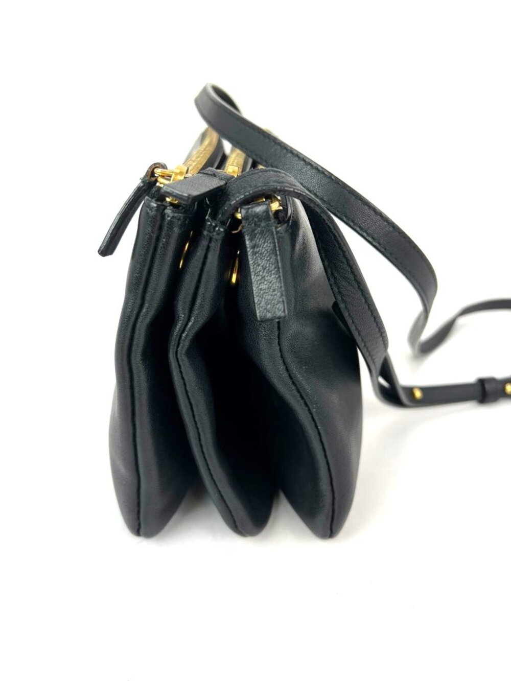 Celine Smooth Lambskin Small Trio Crossbody Black Bag - Picture 4 of 16